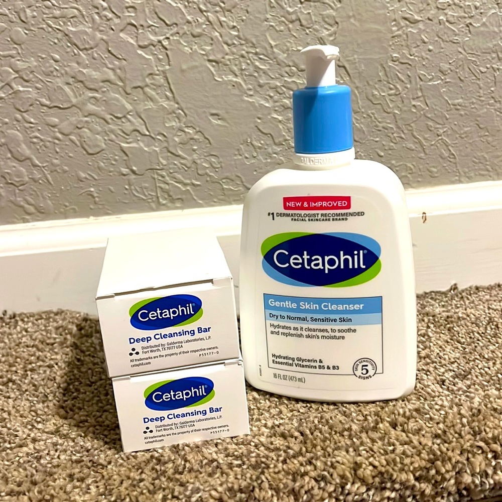 Cetaphil bar soap & gentle cleanser